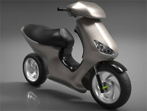 3D modeling scooter