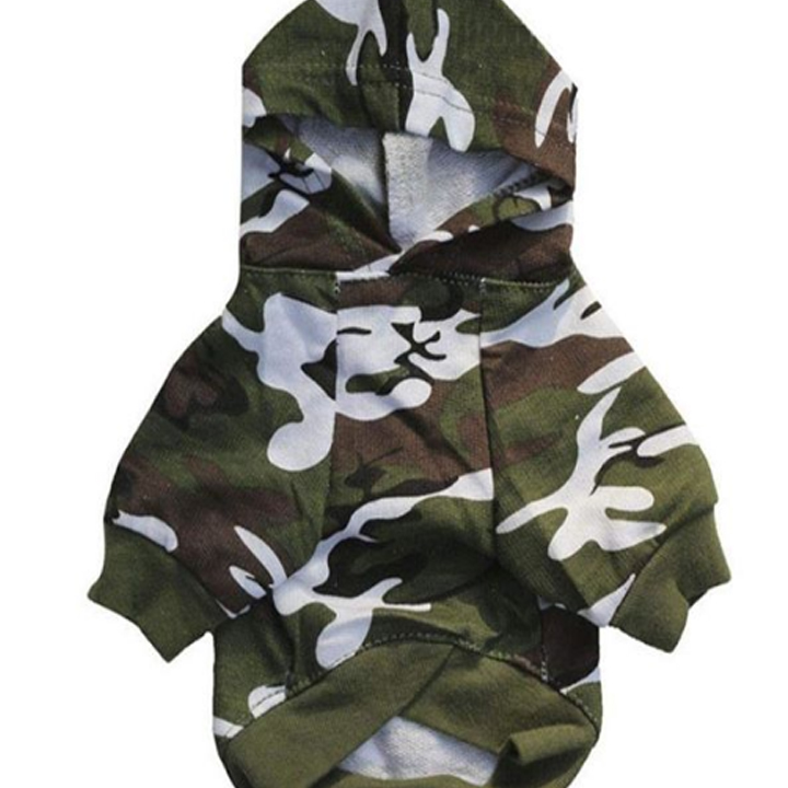 Camo hoodie jacket for dogs