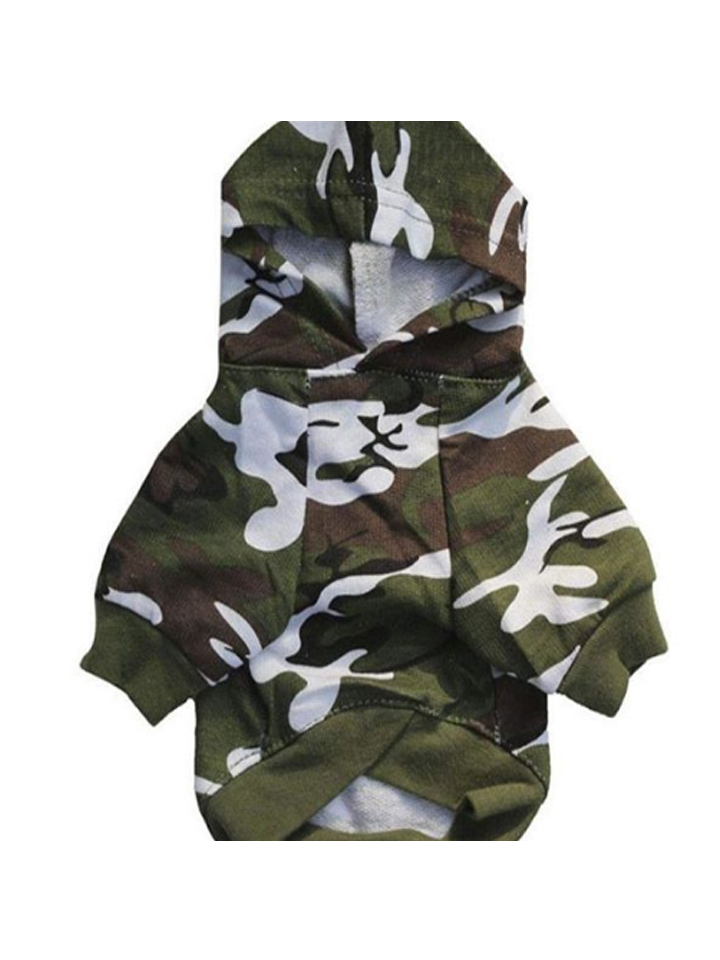 Camo hoodie for dogs and pups