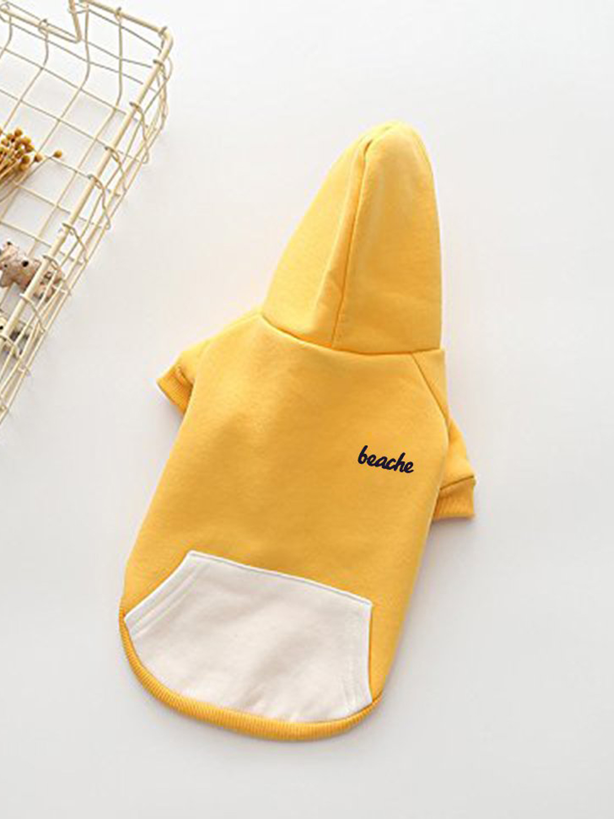 Yellow dog hoodie