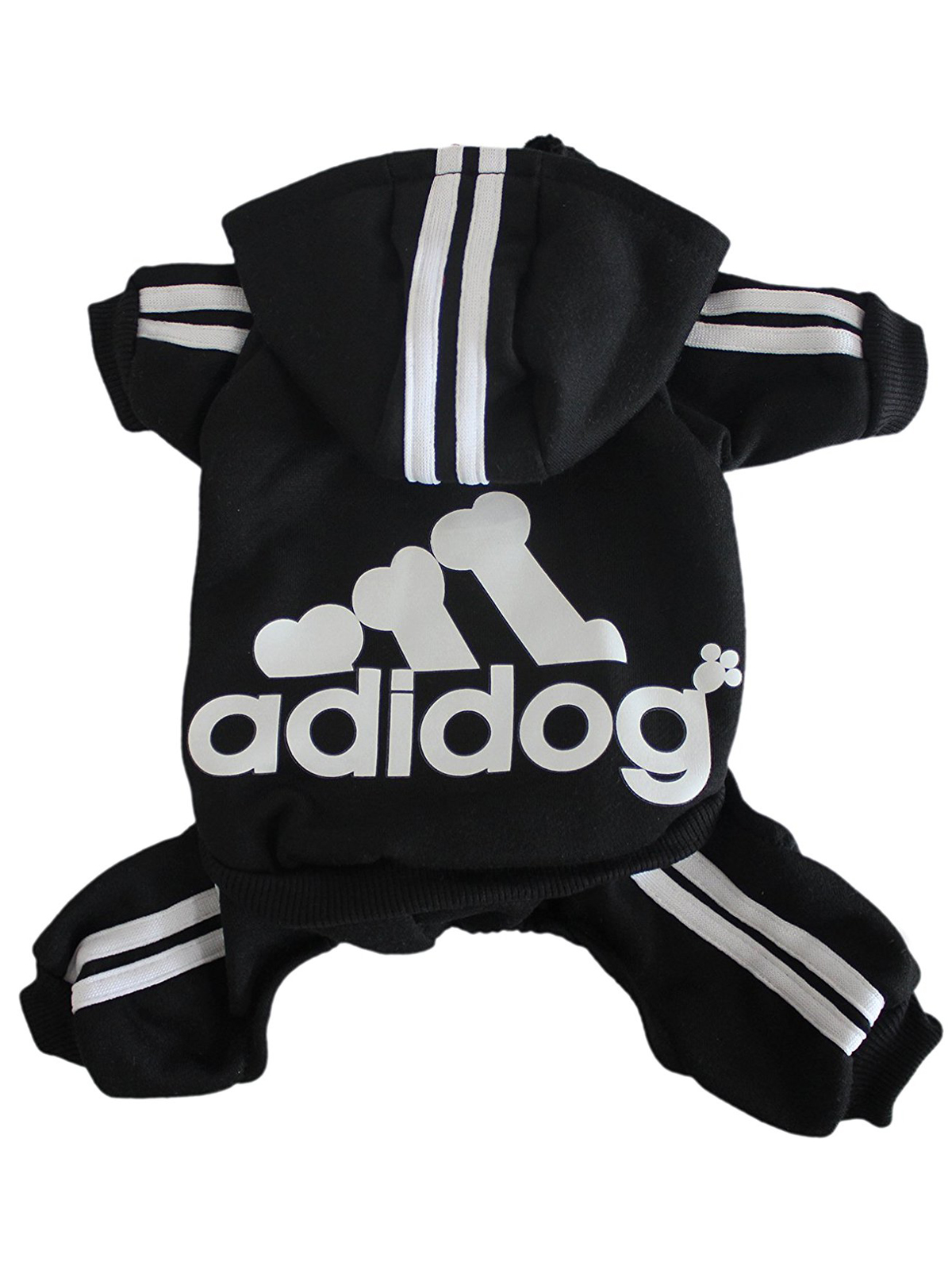 Black adidas jacket for dogs