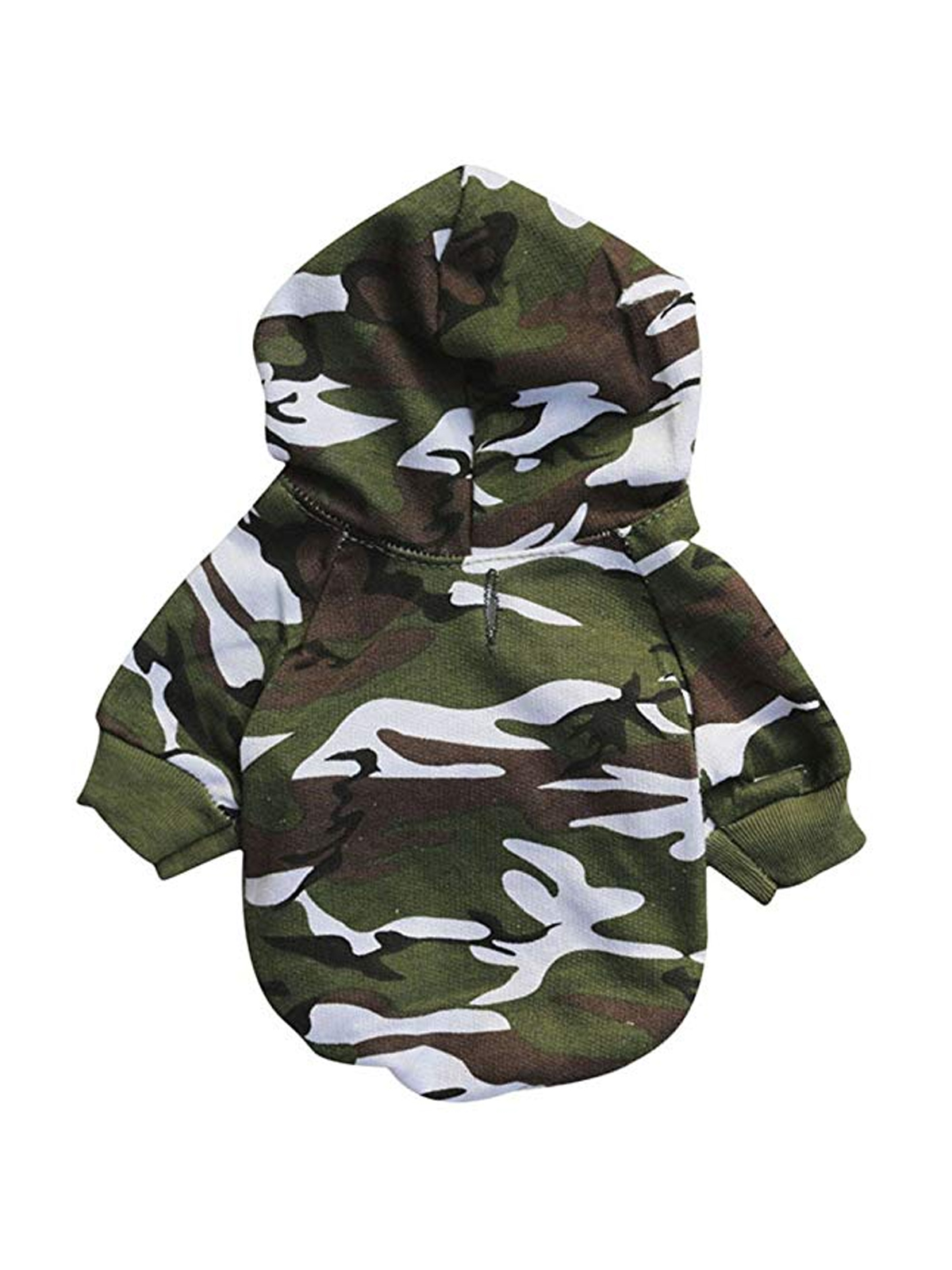 Camo hoodie dog outfit