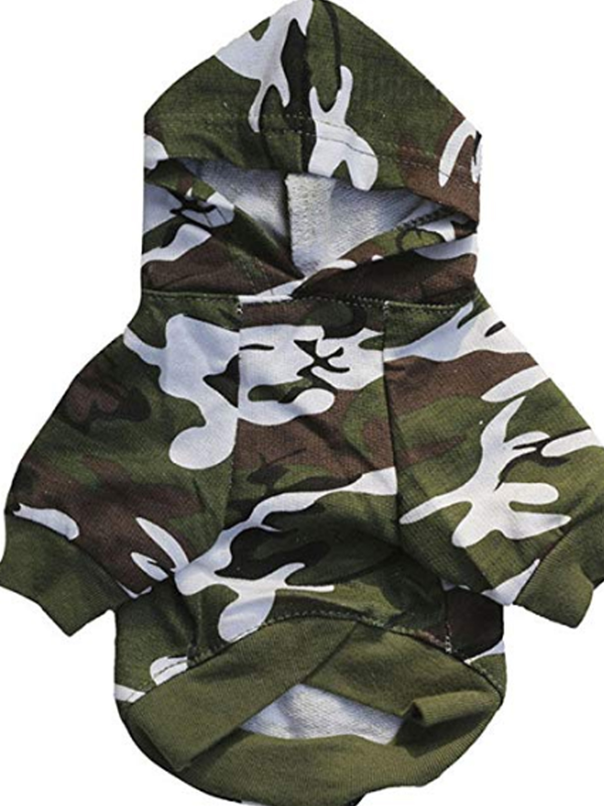 Camo hoodie dog outfit